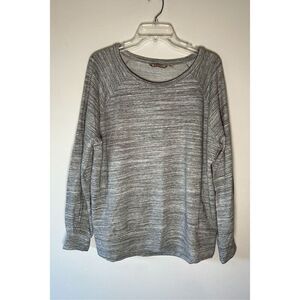 Athleta women’s gray long sleeve pullover round neck sweatshirt size M #44-1350